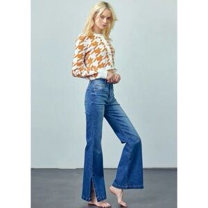 Insane Gene Insane Side Slit Flare Jeans